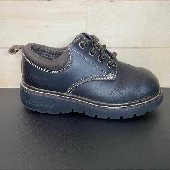 Skechers Other - Skechers Y2K Sneakers Vintage Brown Leather Kid's Youth Size 11.5 Shoes 8174L
